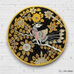 Hand-painted Golden Elegance Kalamkari Wall Plates - Set of 3 - Image 4