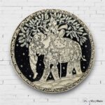 Hand-painted Krishna Pattachitra Wall Plates - Set of 3