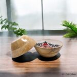 Handcrafted Mangowood Gulmohar Snacks Bowls – Set of 2 - Image 2