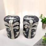 Hand Painted Pattachitra Tribal Metal Jars - Set of 2 (M) - Image 3