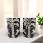 Hand Painted Pattachitra Tribal Metal Jars - Set of 2 (M) - Image 5