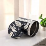Hand Painted Pattachitra Tribal Metal Jars - Set of 3 (M) - Image 3