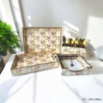 Delicate Bloom Gold Foiled Tray Combo - Set of 4 - Image 2