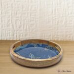 Mango Wood Green Leaves Round Tray 14 Inches - Single - Image 3