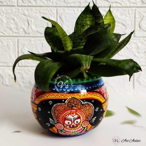 Hand Painted Pattachitra Pot - Single