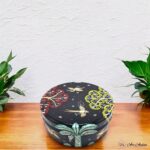 Hand Painted Pattachitra Nature Black Snacks Box (L) - Image 3