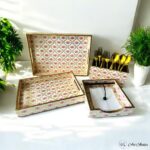 Lotus Flower Gold Foiled Tray Combo - Set of 4 - Image 2