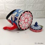 Hand Painted Night Wild Life Pattachitra Kettle - Single - Image 3
