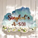 Beach-Themed Resin Nameplates