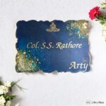 Elegant Epoxy Nameplates in Shades of Blue - Image 4