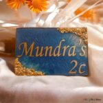 Elegant Epoxy Nameplates in Shades of Blue - Image 2