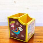 Jamini Roy Inspired Organizer/ Cutlery/ Pen Holder