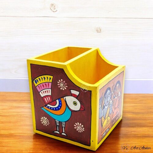 Jamini Roy Inspired Organizer/ Cutlery/ Pen Holder