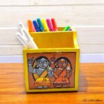 Jamini Roy Inspired Organizer/ Cutlery/ Pen Holder - Image 2