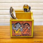Jamini Roy Inspired Organizer/ Cutlery/ Pen Holder - Image 3