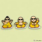 Laughing Buddha Magnets - Set of 3