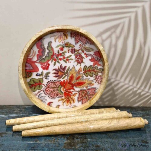 Mango Wood Vintage Garden Side Table - Single