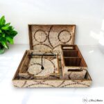 Mosaic Tile Pattern Tray Combo - Set of 4