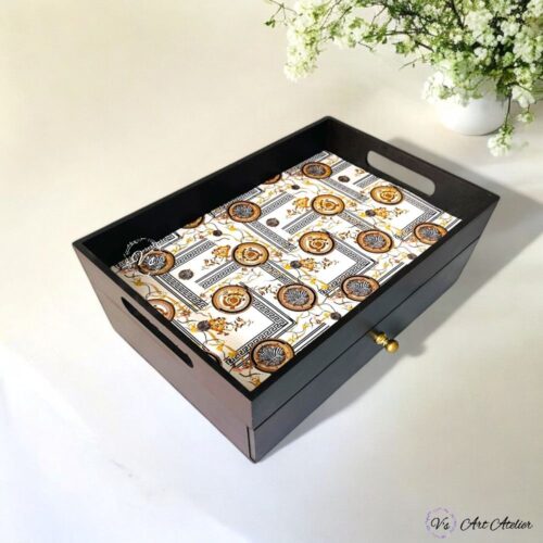 Multipurpose Drawer Tray Aztec Design