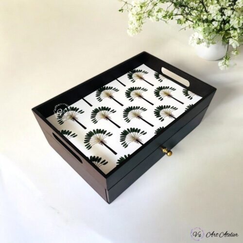 Multipurpose Drawer Tray Palm Design