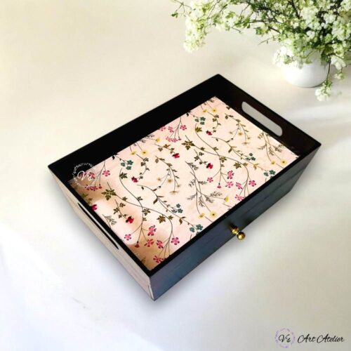 Multipurpose Drawer Tray Pink Blossom