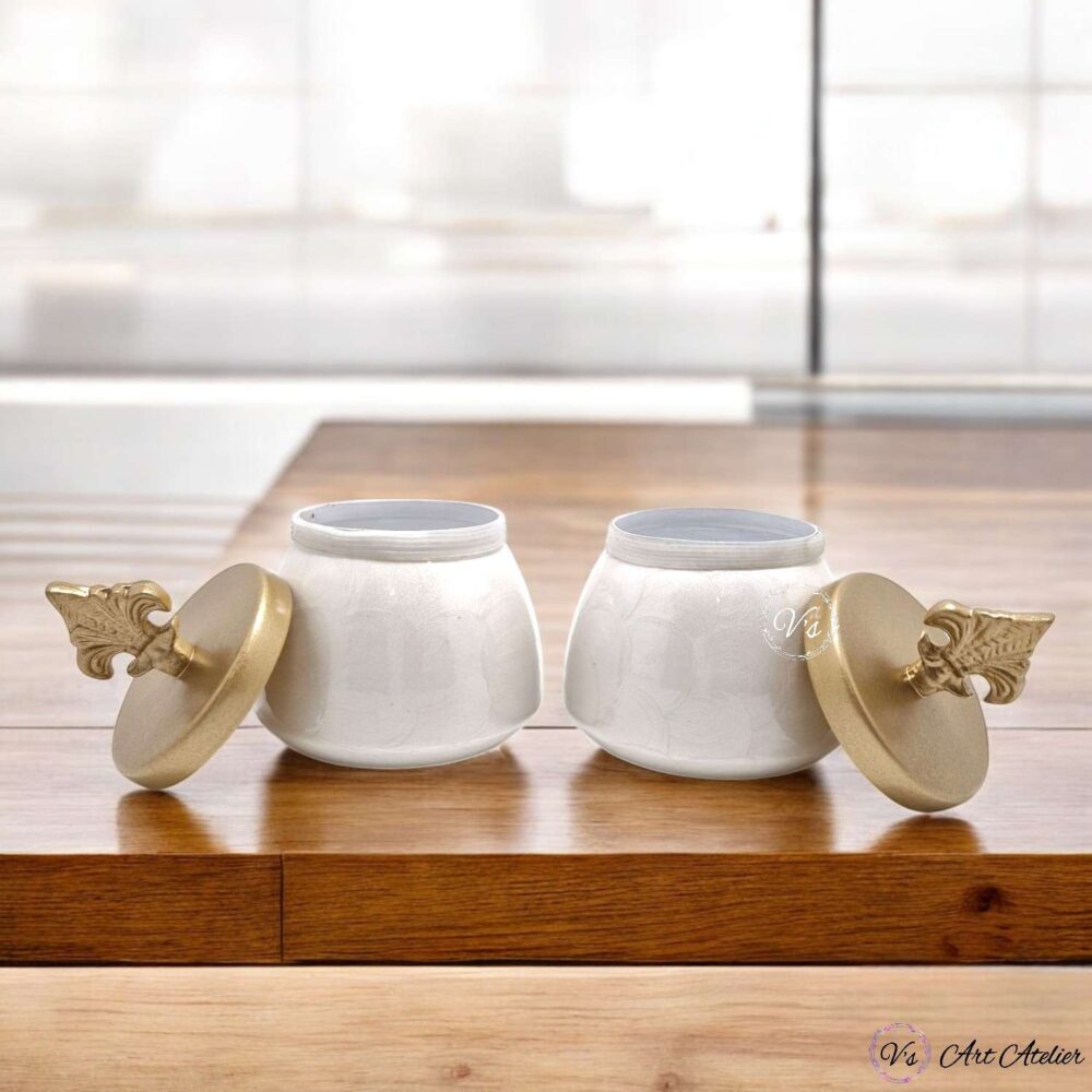 Regal Fleur Canister - Set of 2 - Image 1