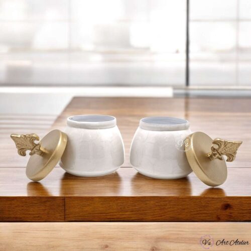 Regal Fleur Canister - Set of 2