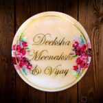 Personalized Floral Resin Round Nameplate - Image 2