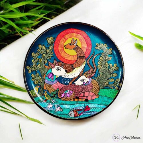 Tribal Harmony Gond Wall Plate
