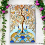 Printed Peacock Paradise Wall Plate - Image 2