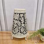 Hand Painted Floral Design Table Top Lamp Single - 9 Inches - Image 2