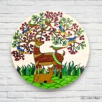 Hand-painted Gond Art  Wall Plates - Set of 3