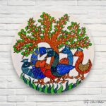 Hand-painted Gond Art  Wall Plates - Set of 3 - Image 2