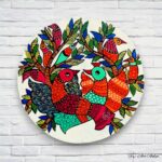 Hand-painted Gond Art  Wall Plates - Set of 3 - Image 4