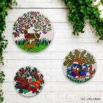 Hand-painted Gond Art  Wall Plates - Set of 3 - Image 3