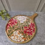 Mangowood Floral Mosaic Pizza Platter - Image 2