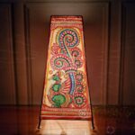 Hand Painted Green Peacock Table Top Lamp Single - 13 Inches