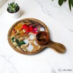 Hibiscus Mangowood Platter with Bowl