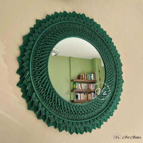 Macramé Vintage Wall Mirror
