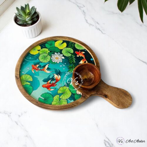 Nature Mangowood Platter with Bowl