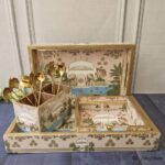 Premium Golden Wooden Tray Combo Set