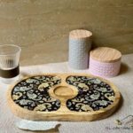 Premium Mangowood Black Paisley Oval Chip-N-Dip Platter - Image 3