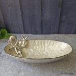 MOP Handcrafted Metal Bowl in Ocean Theme - Image 2