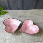Handcrafted Metal Decorative Heart Shape Bowl - Set of 2 (small)