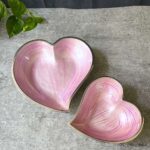 Handcrafted Metal Decorative Heart Shape Bowl - Set of 2 - Image 2