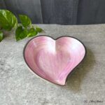 Handcrafted Metal Decorative Heart Shape Bowl - Set of 2 - Image 3