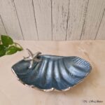 Handcrafted Metal Decorative Shell-Shaped Bowl In Ocean Theme