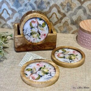 Trendy coasters displayed in online store