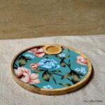 Premium Mangowood Spring Serenade Round Chip-N-Dip Platter - Image 2