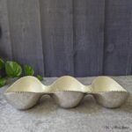 Handcrafted Pearl Edge Trio Metal Serveware - Image 4